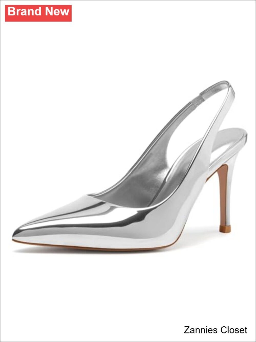 ✨ Slingback Heels Women Pointed Toe Stiletto Pumps High Heels Formal Party